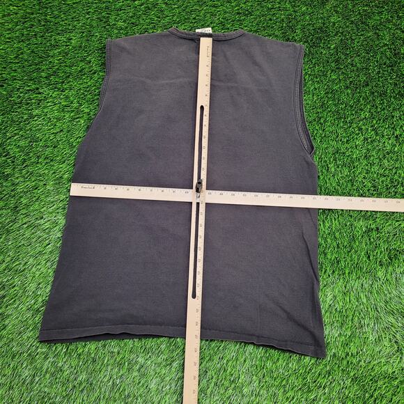 Vintage 90s OZZY Australia Surf Shirt M/L 21x27 Faded Black - Picture 3 of 12